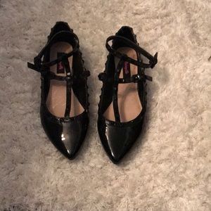 Betseyville by Betsey Johnson studded  flats